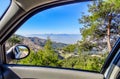 Look by the window of a car, Taurus mountains, Turkey