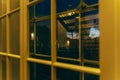 Look from yellow window to outside in Toten