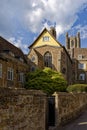 Ely Cathedral and houses Royalty Free Stock Photo