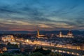 Looking across Florence to the Ponte Vecchio