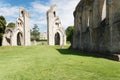 Ruins of Glastonbury Abbey, Somerset, England.