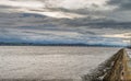 Looking Across the River Tay Dundee Towards the Rail Bridge in t