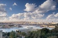 Looking across Valletta to Marsamxett Harbour