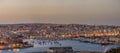 Looking across Valletta to Marsamxett Harbour Royalty Free Stock Photo