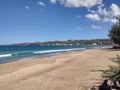 Looking at Aguadilla from Aguada Puerto Rico Coastal Shore