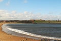 Looking along the beach