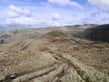 Looking along Hartsop Above How, Lake District Royalty Free Stock Photo