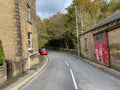 Old buildings on, Keighley Road, Oxenhope, Keighley, UK