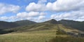 Looking along Ladyside ridge to Pike summit area Royalty Free Stock Photo