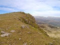 Looking along ridge to Great Carrs, Lake District Royalty Free Stock Photo