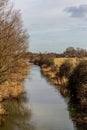 Looking along the river, at Glynde in SUssex Royalty Free Stock Photo