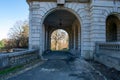 Looking Through Arches at the Elkins Estate