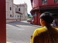 Looking around the heritage buildings in Malacca city