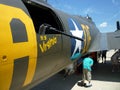 Looking at the B17 Bomber's Guns