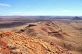 Panoramic vista on hiking trail up Mount Bruce, Western Australia Royalty Free Stock Photo