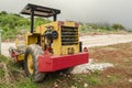 Back Of Roller Compactor Royalty Free Stock Photo