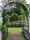 Beautiful flowers and archway Grant Park in Chicago, Illinois Royalty Free Stock Photo