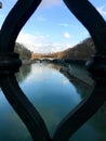 Another bridge from a small view in the Old City of Rome. The historical city makes more distinctive during winter days. Royalty Free Stock Photo