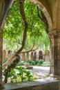 Looking into the courtyard at the Cloister of Saint Francis, Sorrento