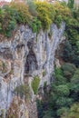 Looking into the depths of the Pazin gorge Royalty Free Stock Photo