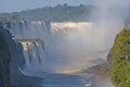 Looking at the Devils Throat in Iguazu Falls