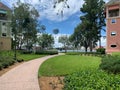 Looking at Disney Springs from Saratoga Springs Resort