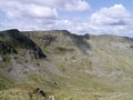 Looking from Dollywagon Pike to Nethermost Pike Royalty Free Stock Photo