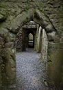 Looking through doorway in Quin Abbey, Ireland