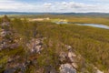 Looking down from Aavasaksa Royalty Free Stock Photo