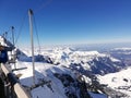 Looking down at the Alps from 3000+ meters in Switzerland