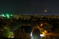 Looking down from a Balcony at The City Berlin at Night