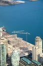 Looking down from cn tower: harbor