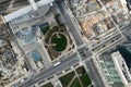 Looking down from cn tower: highway Royalty Free Stock Photo