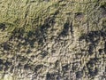 Looking down on coastal sand dunes. Aerial image. Royalty Free Stock Photo