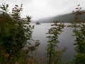 Looking down into Coldwater Lake