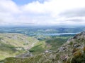 Looking down on Coniston, Lake District, England