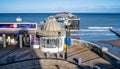 Top down view of Cromer Pier on the North Norfolk coast