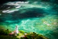 The Diamond Head Lighthouse in Honolulu, Hawaii Royalty Free Stock Photo