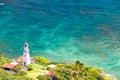 The Diamond Head Lighthouse in Honolulu, Hawaii Royalty Free Stock Photo