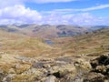 Looking down on Easedale tarn, Lake District Royalty Free Stock Photo