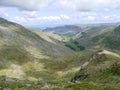 Looking down the east ridge of Nethermost Pike Royalty Free Stock Photo