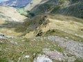 Looking down the east ridge of Nethermost Pike Royalty Free Stock Photo