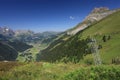 Looking down at Engelberg from Fuerenalp Royalty Free Stock Photo