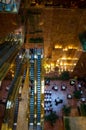 Looking down at the escalator in the Trump Tower Royalty Free Stock Photo