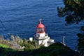 Looking Down at Farol Ponta Do Arnel in Portugal