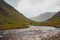 Looking down Glen Etive. Landscape. Royalty Free Stock Photo