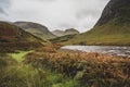 Looking down Glen Etive. Landscape. Royalty Free Stock Photo