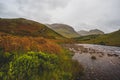 Looking down Glen Etive. Landscape. Royalty Free Stock Photo