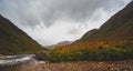 Looking down Glen Etive. Landscape. Royalty Free Stock Photo