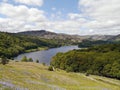 Looking down on Grasmere lake, Lake District